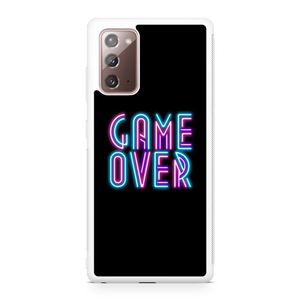 Game Over Neon Galaxy Note 20 Case