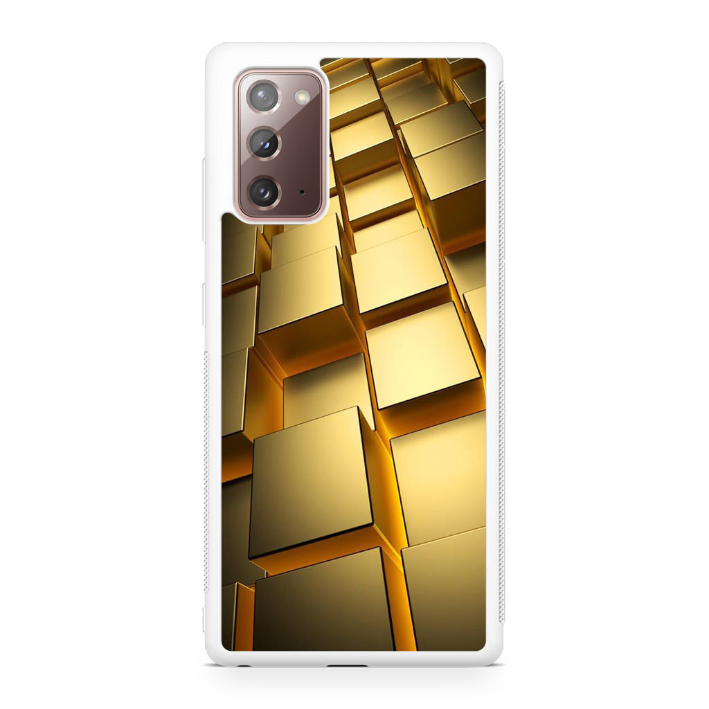 Golden Cubes Galaxy Note 20 Case