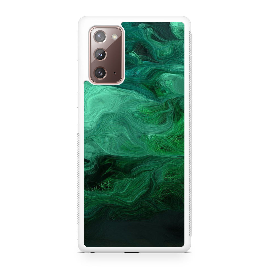 Green Abstract Art Galaxy Note 20 Case