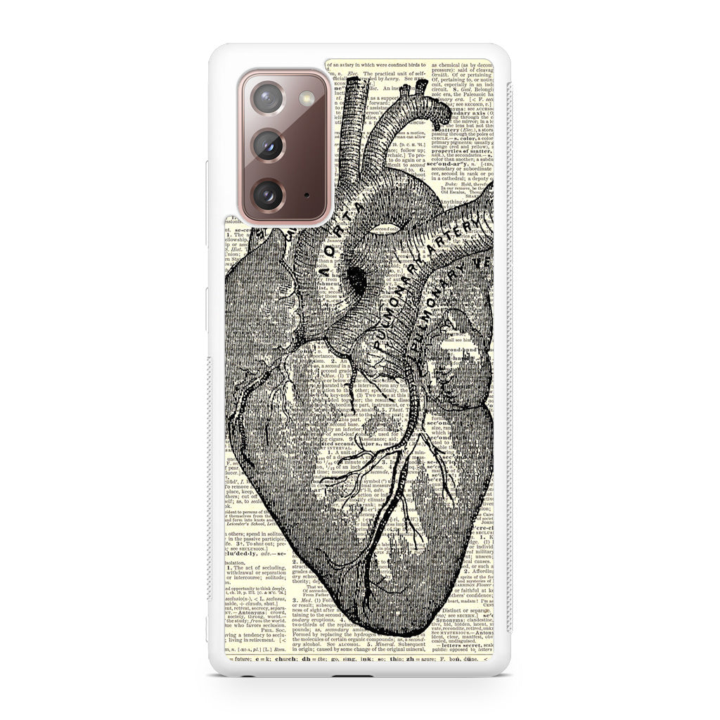 Heart Book Art Galaxy Note 20 Case