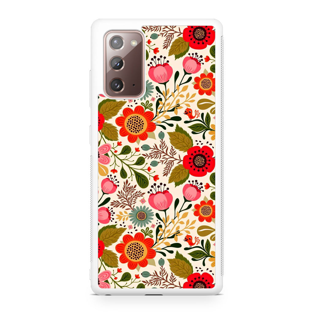 Hello Spring Pattern Galaxy Note 20 Case