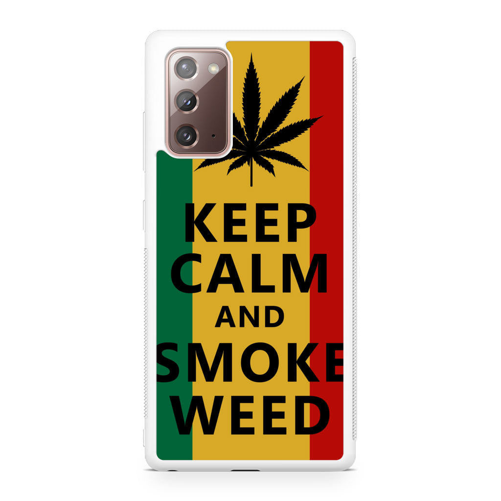 Keep Calm And Smoke Weed Galaxy Note 20 Case