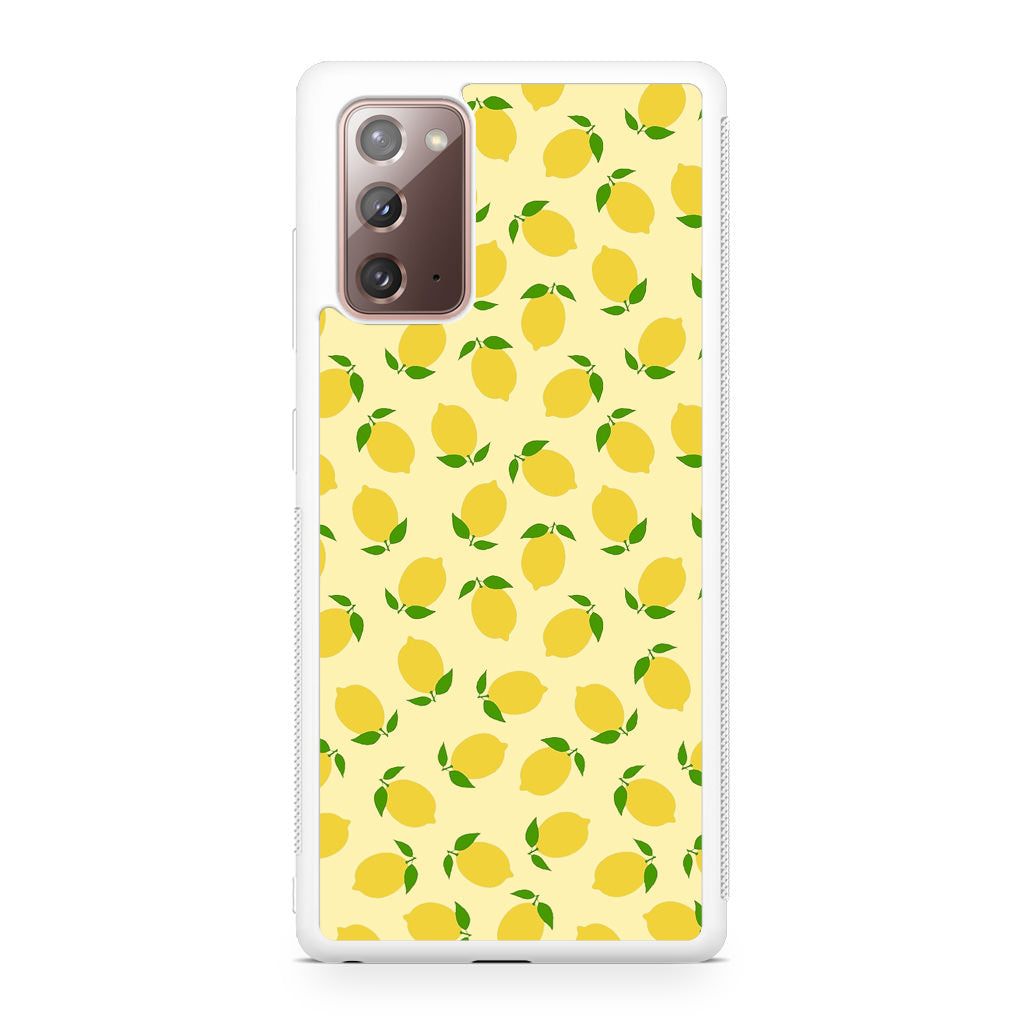 Lemons Fruit Pattern Galaxy Note 20 Case