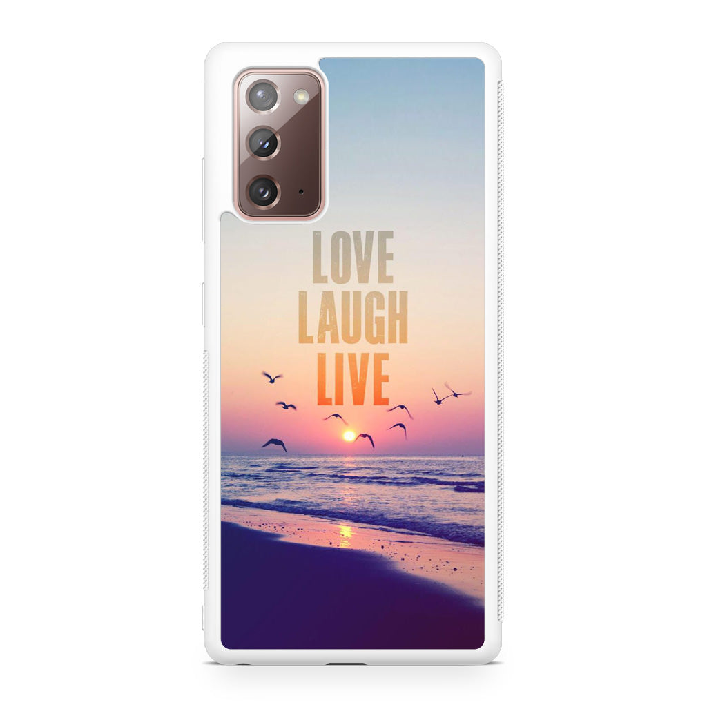 Love Laugh Live Galaxy Note 20 Case