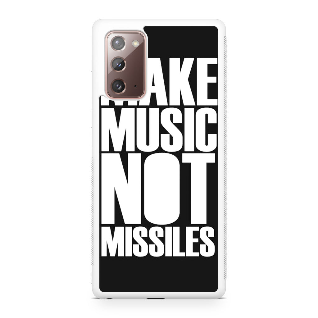 Make Music Not Missiles Galaxy Note 20 Case