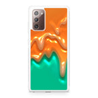 Orange Paint Dripping Galaxy Note 20 Case