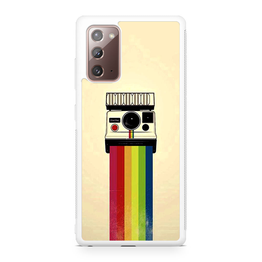 Polaroid Camera Colorful Rainbow Galaxy Note 20 Case