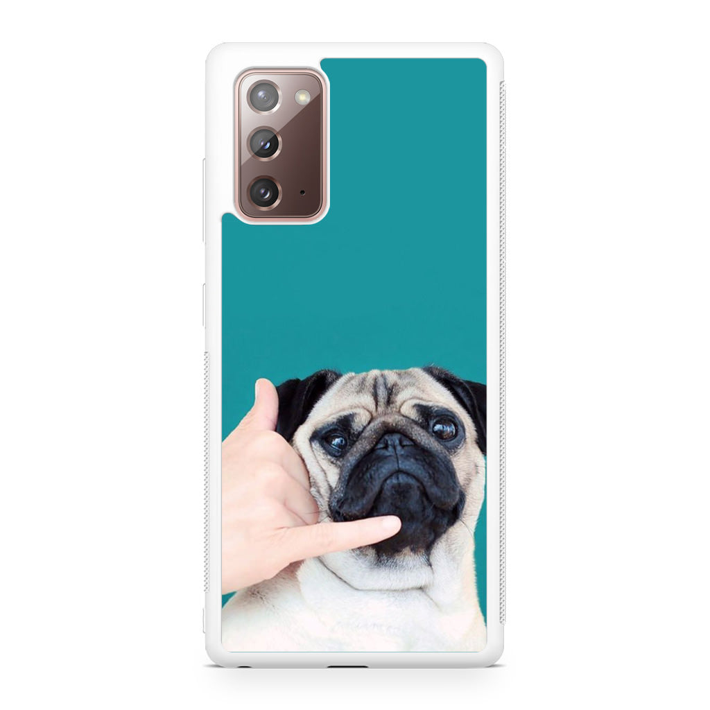 Pug is on the Phone Galaxy Note 20 Case