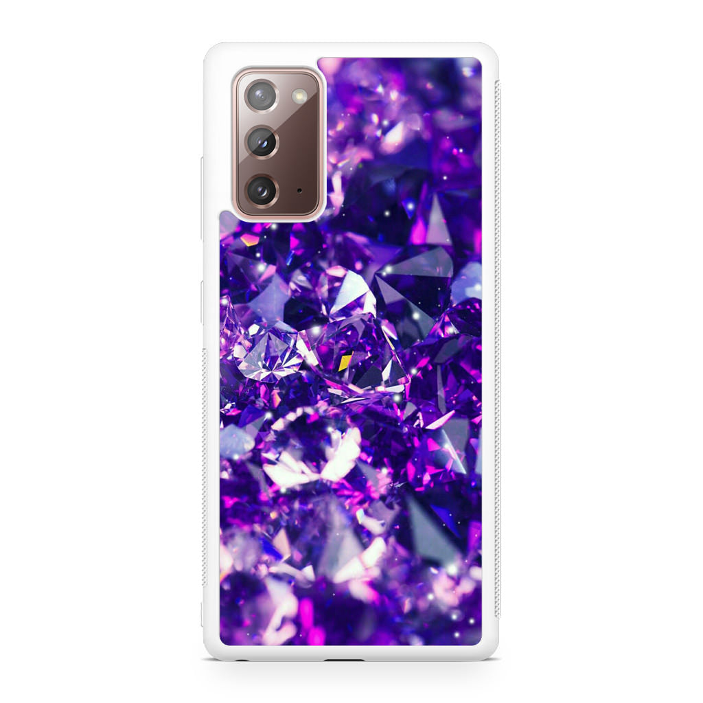 Purple Crystal Galaxy Note 20 Case