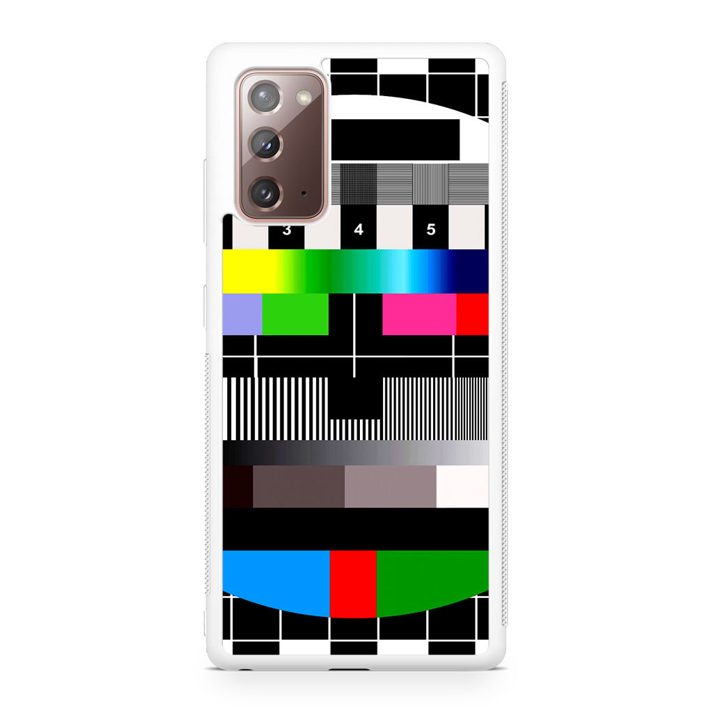 Scheme Pause TV Colorful Mesh Galaxy Note 20 Case