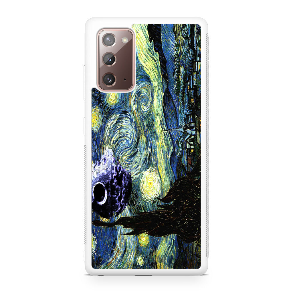 Skellington on a Starry Night Galaxy Note 20 Case