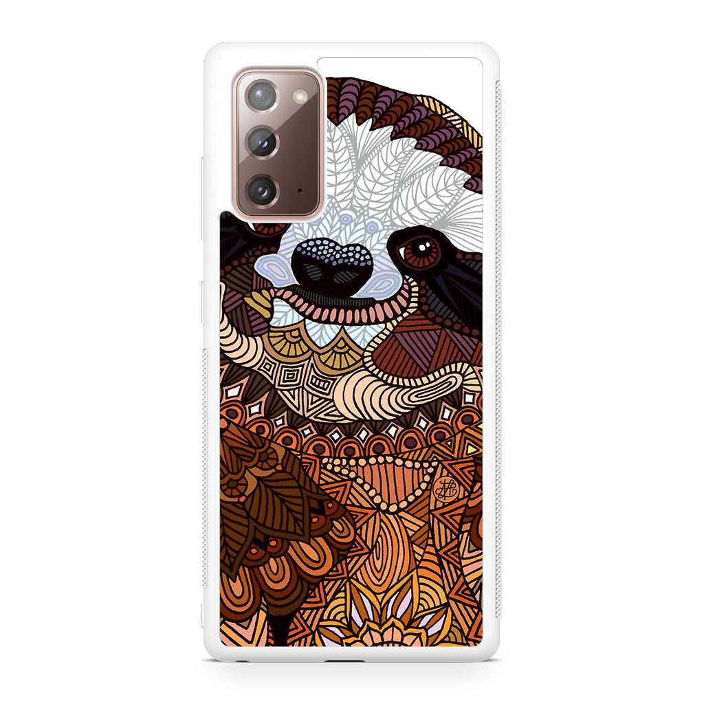 Sloth Ethnic Pattern Galaxy Note 20 Case