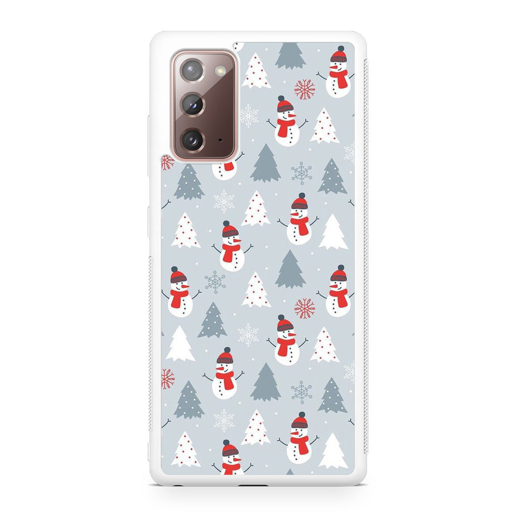 Snowmans Pattern Galaxy Note 20 Case