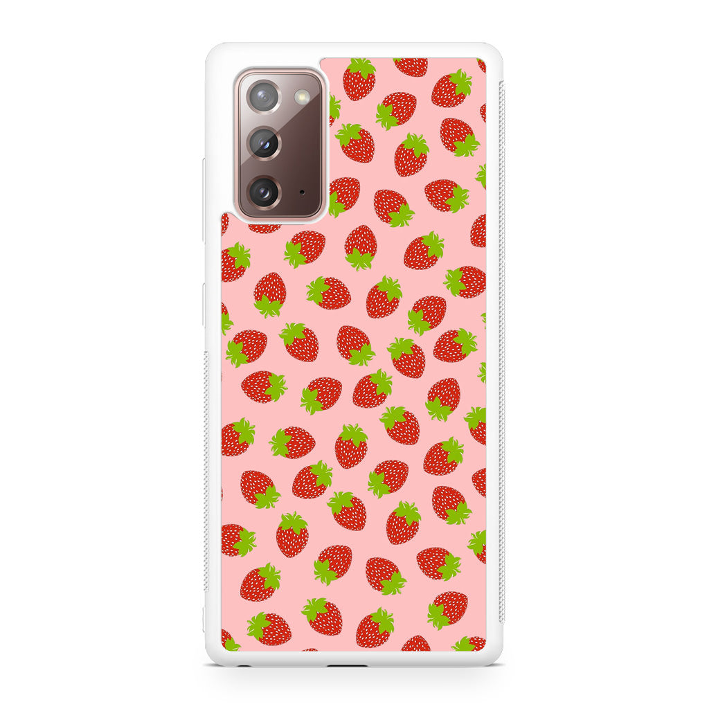 Strawberries Pattern Galaxy Note 20 Case