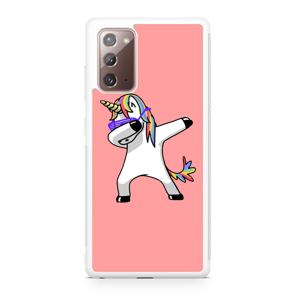 Unicorn Dabbing Pink Galaxy Note 20 Case