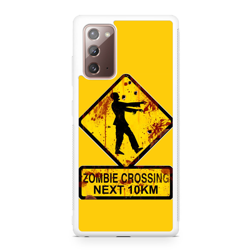 Zombie Crossing Sign Galaxy Note 20 Case