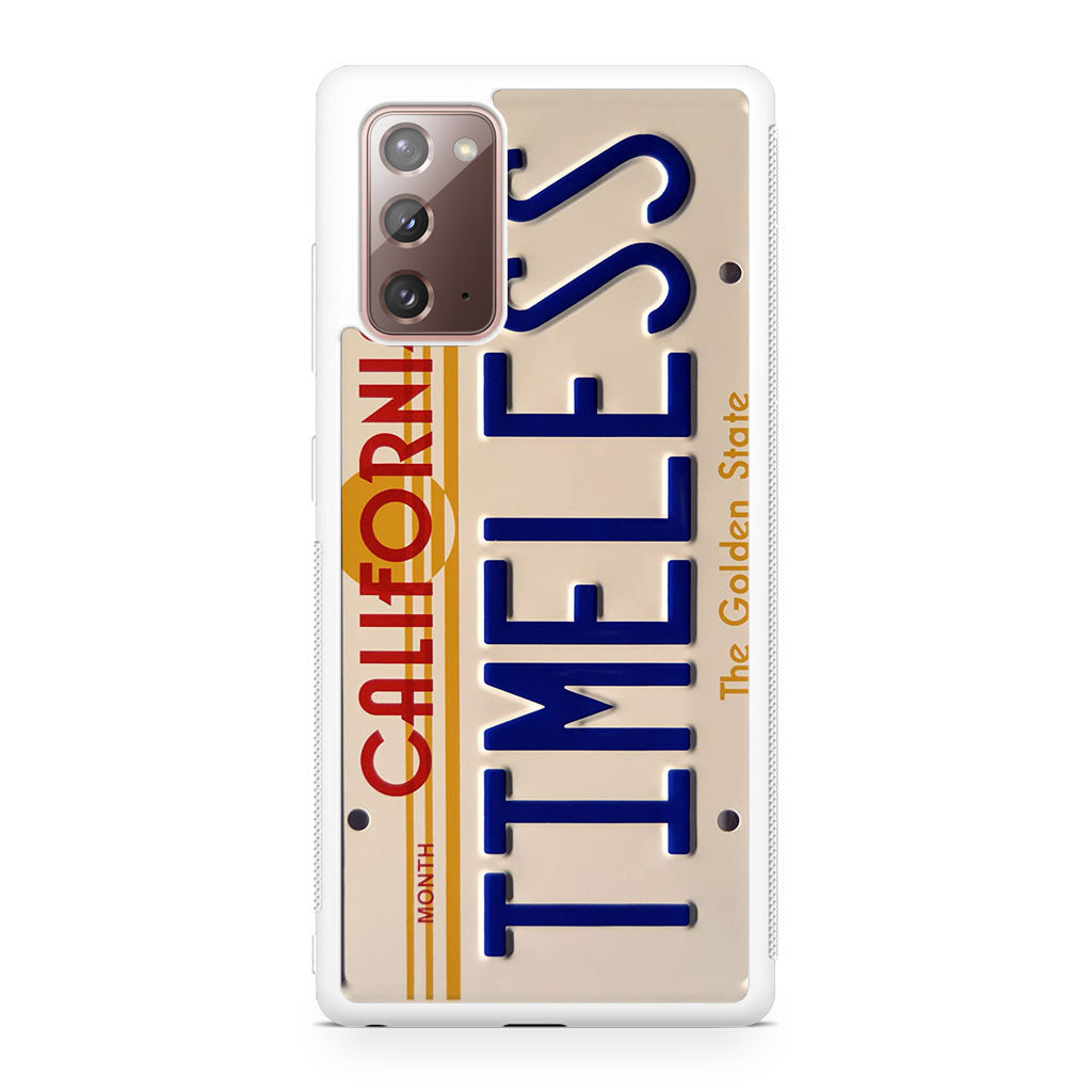 Back to the Future License Plate Timeless Galaxy Note 20 Case