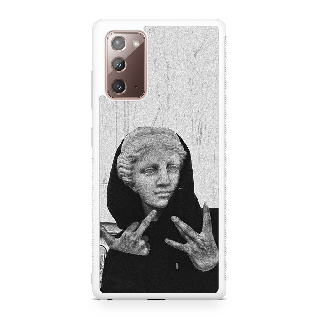 Greek Statue Wearing Hoodie Galaxy Note 20 Case