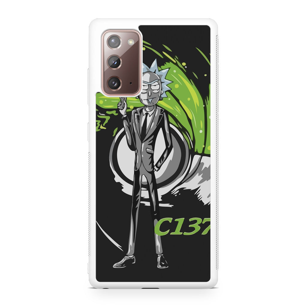 Rick Sanchez Agent C137 Galaxy Note 20 Case