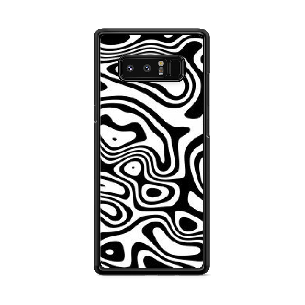 Abstract Black and White Background Galaxy Note 8 Case