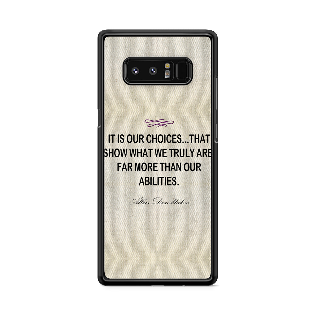 Albus Dumbledore Quote Galaxy Note 8 Case