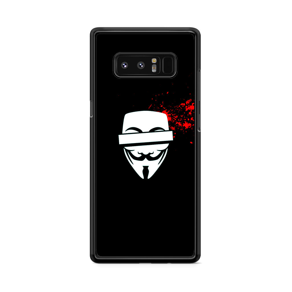 Anonymous Blood Splashes Galaxy Note 8 Case