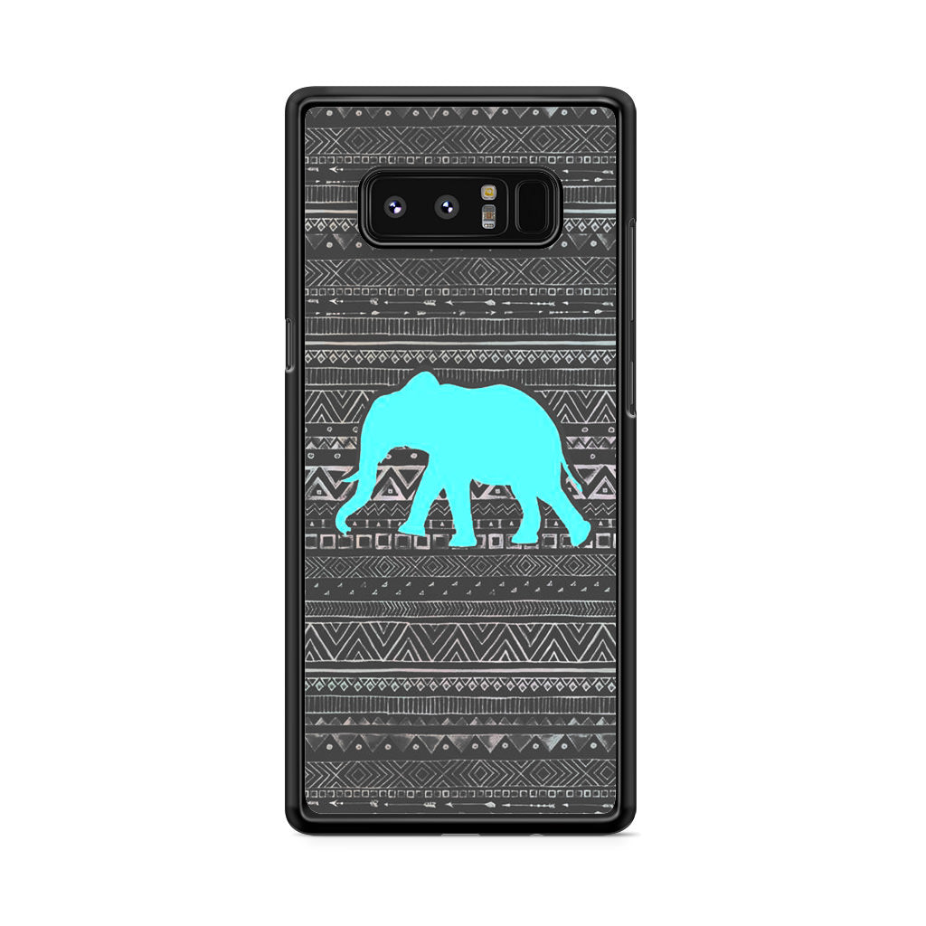 Aztec Elephant Turquoise Galaxy Note 8 Case