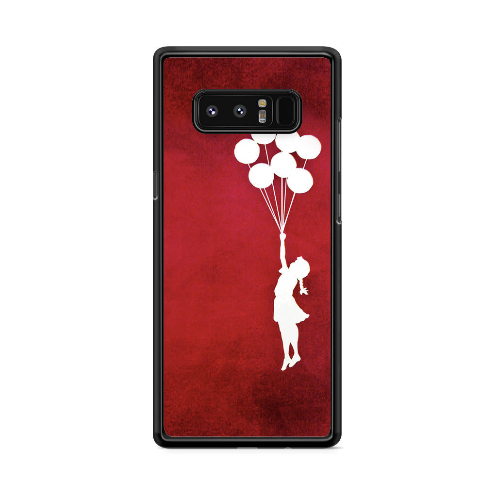 Banksy Girl With Balloons Red Galaxy Note 8 Case