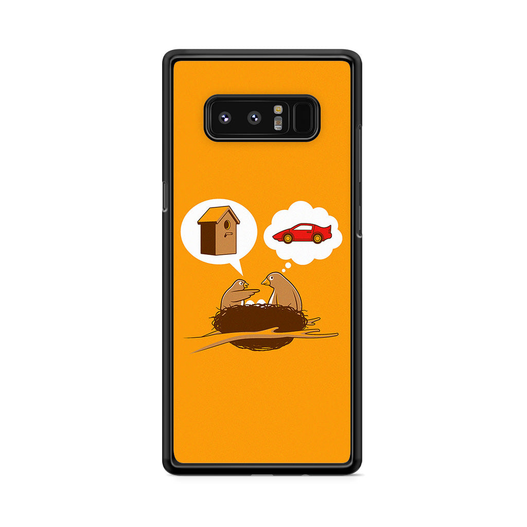 Bird Life Priorities Galaxy Note 8 Case