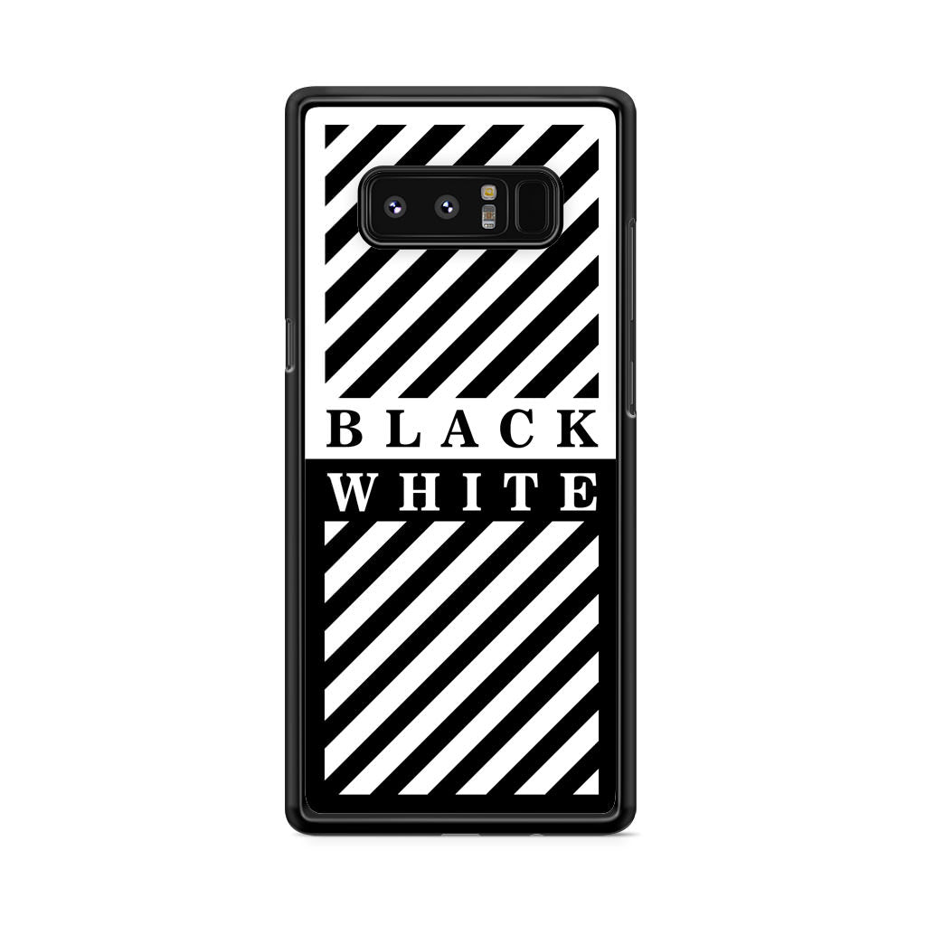 Black White Stripes Galaxy Note 8 Case