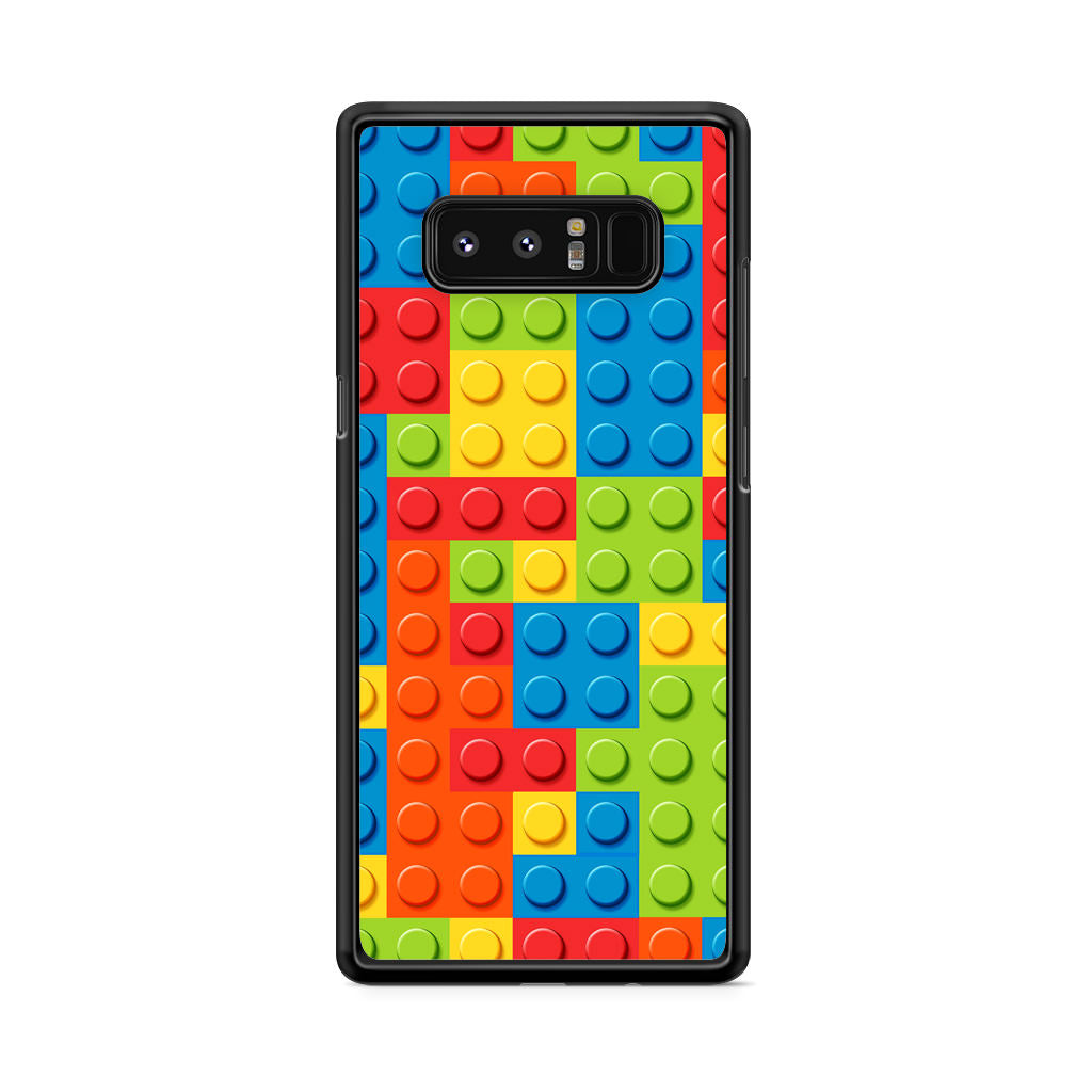 Blocks Rainbow Pattern Galaxy Note 8 Case