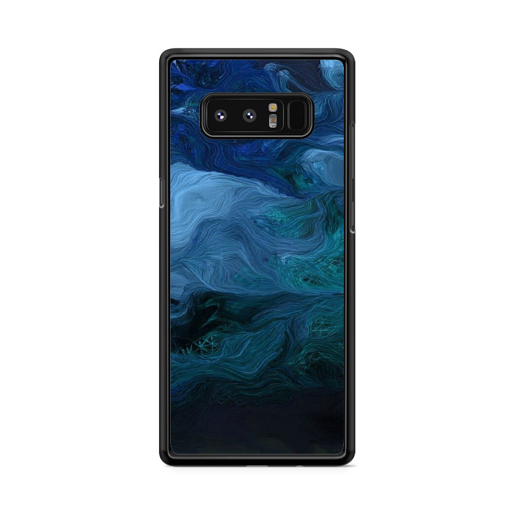 Blue Abstract Art Galaxy Note 8 Case