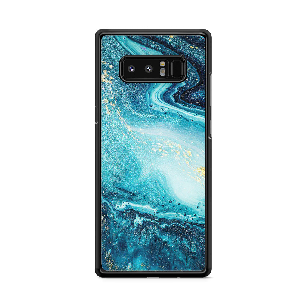 Blue Water Glitter Galaxy Note 8 Case