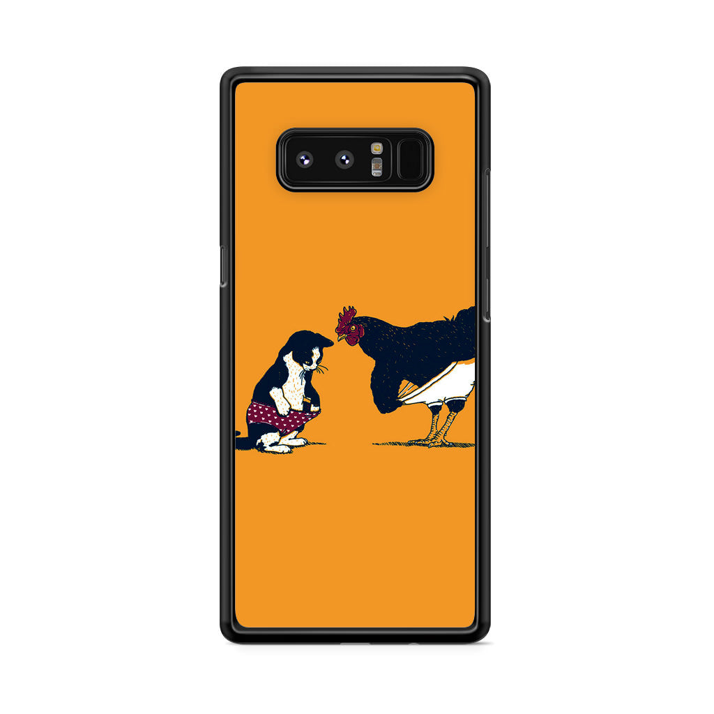 Cat Chicken Yellow Underwear Cute Galaxy Note 8 Case