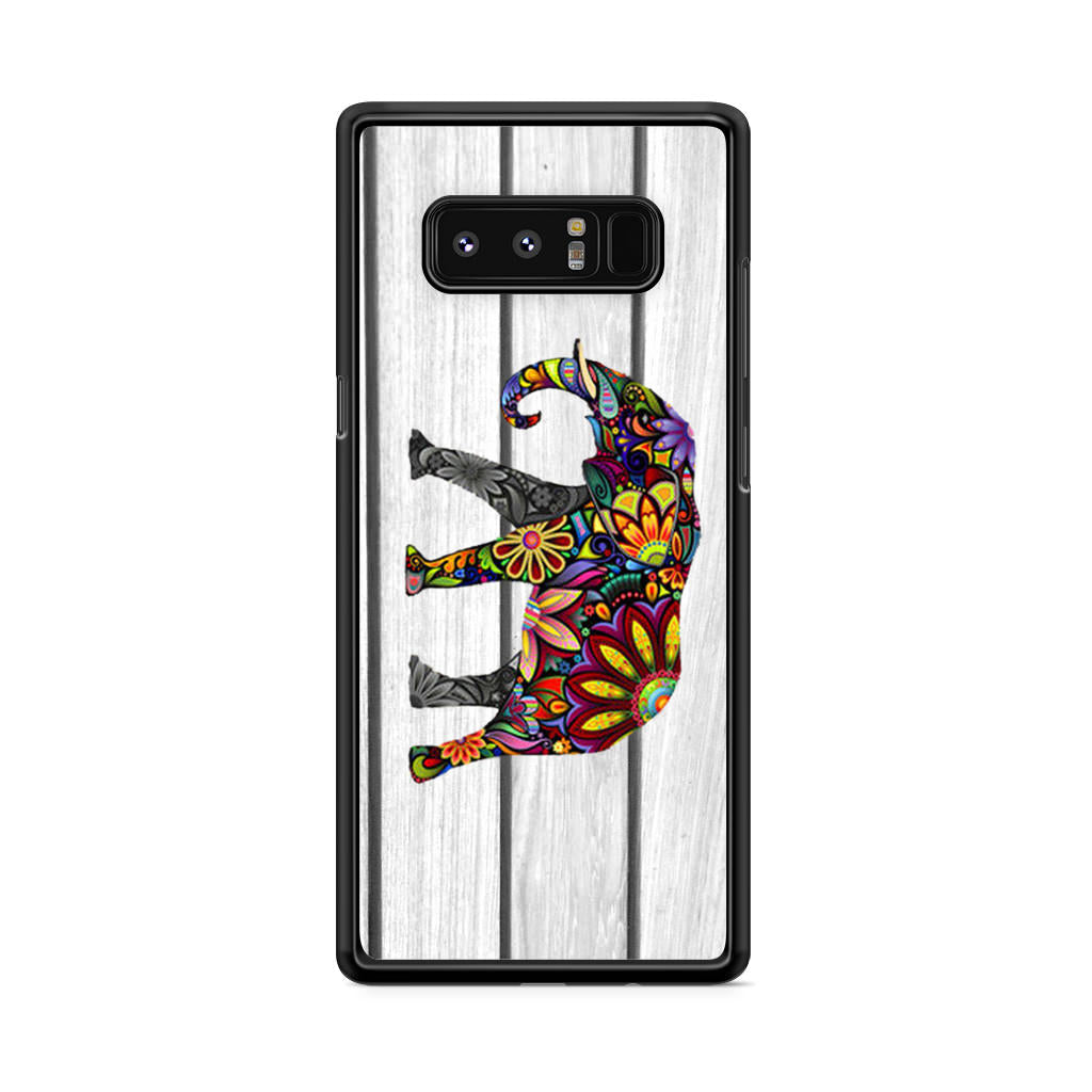 Colorful Elephant Flower Galaxy Note 8 Case