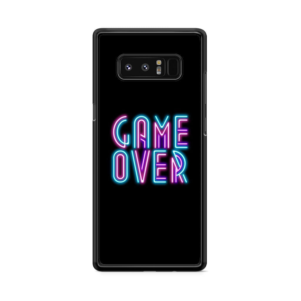 Game Over Neon Galaxy Note 8 Case