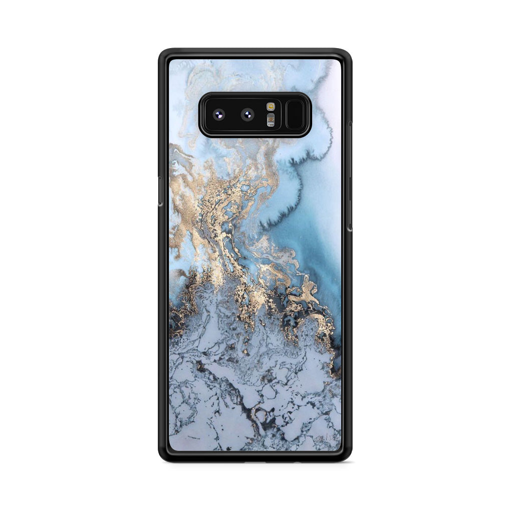 Golden Azure Marble Galaxy Note 8 Case