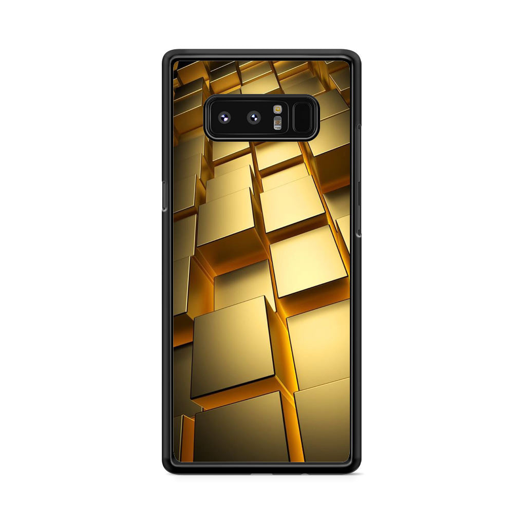 Golden Cubes Galaxy Note 8 Case