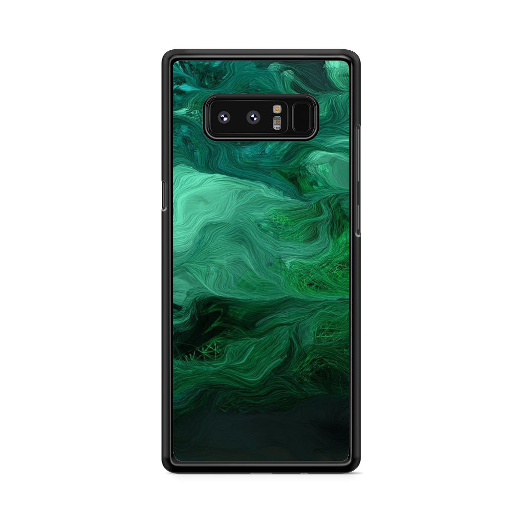 Green Abstract Art Galaxy Note 8 Case