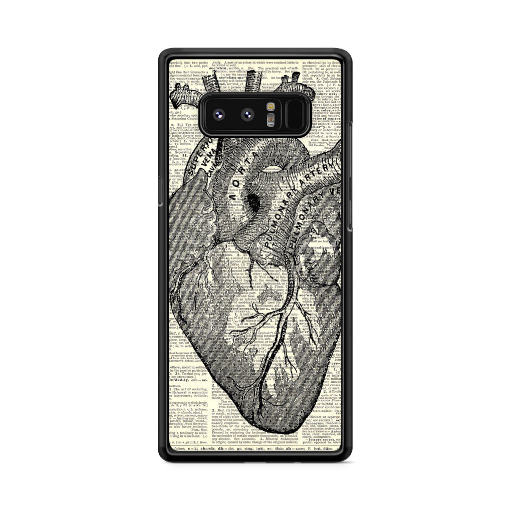 Heart Book Art Galaxy Note 8 Case