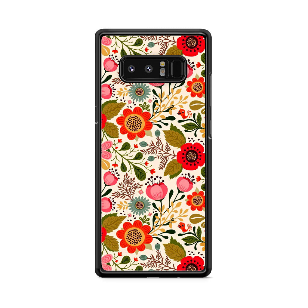 Hello Spring Pattern Galaxy Note 8 Case