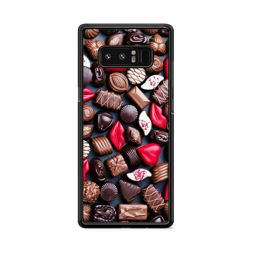 I Love Choco Pattern Galaxy Note 8 Case