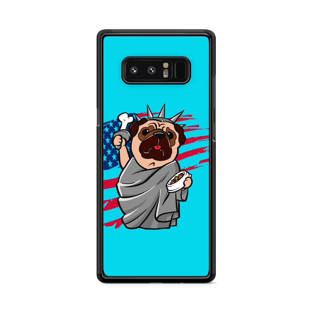 Independence Day Pug Galaxy Note 8 Case