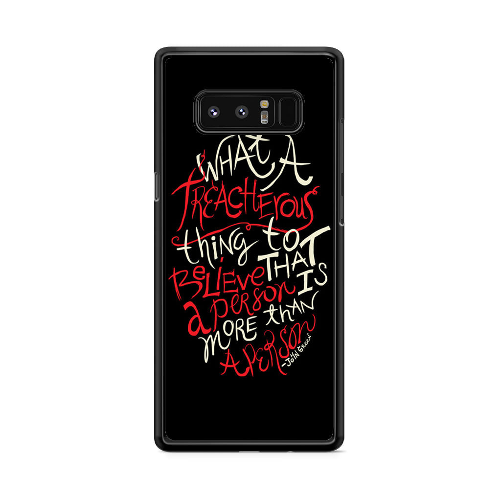 John Green Quotes More Than A Person Galaxy Note 8 Case