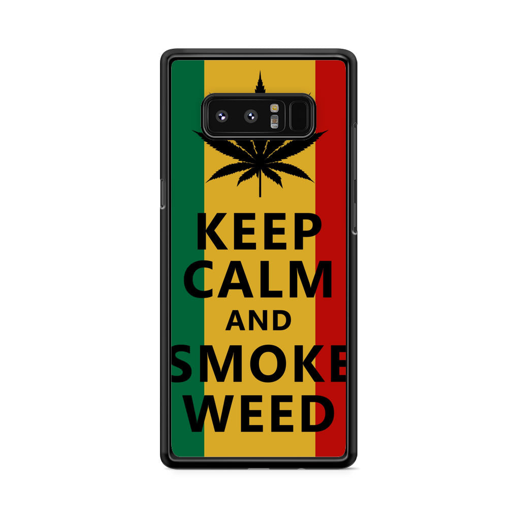 Keep Calm And Smoke Weed Galaxy Note 8 Case