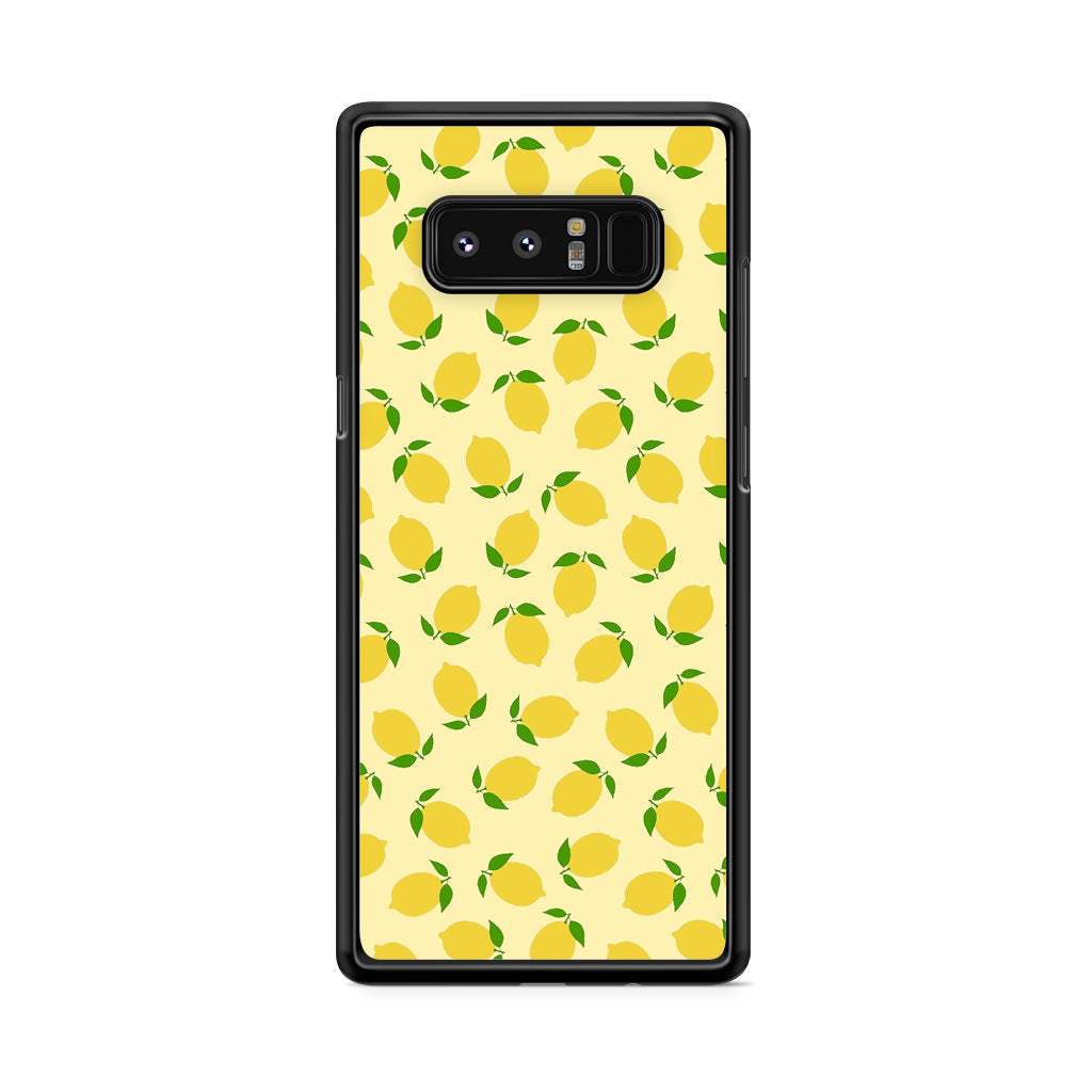 Lemons Fruit Pattern Galaxy Note 8 Case