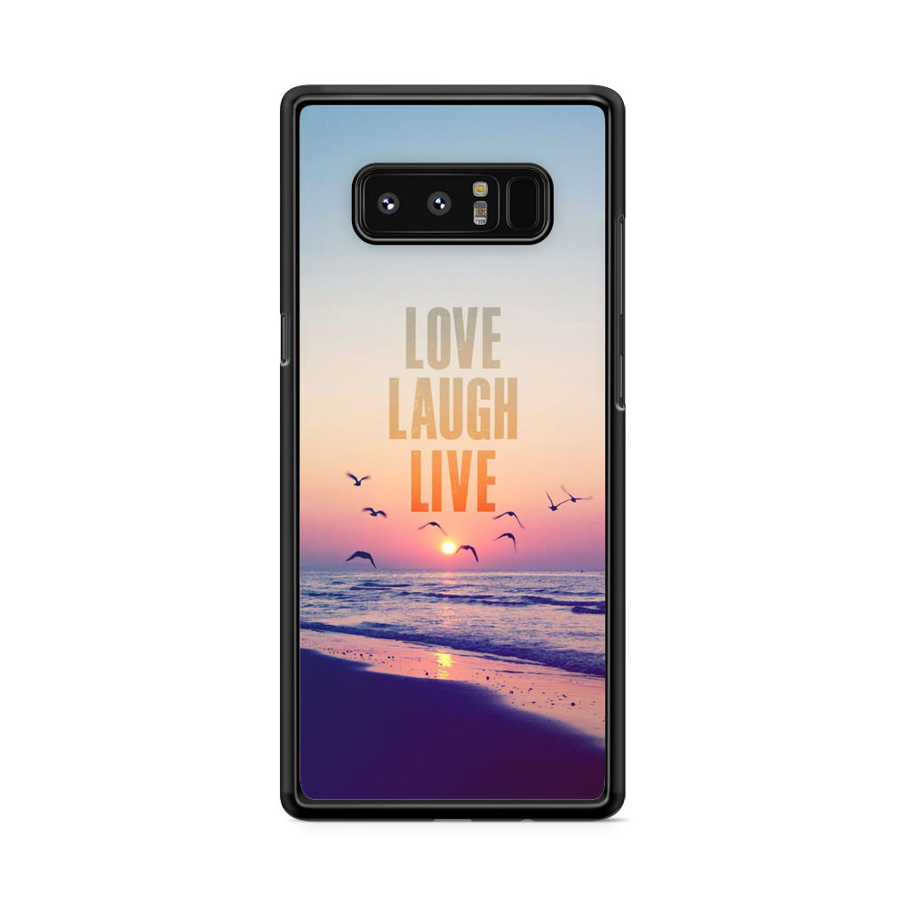 Love Laugh Live Galaxy Note 8 Case