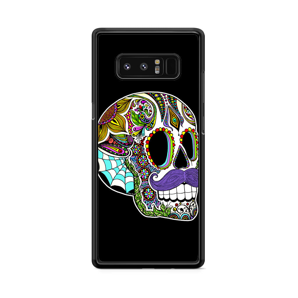 Mustache Sugar Skull Galaxy Note 8 Case