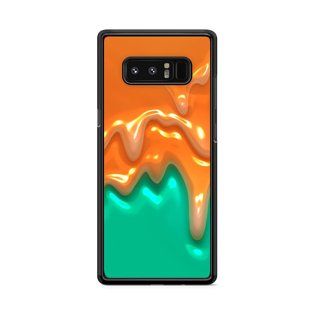 Orange Paint Dripping Galaxy Note 8 Case