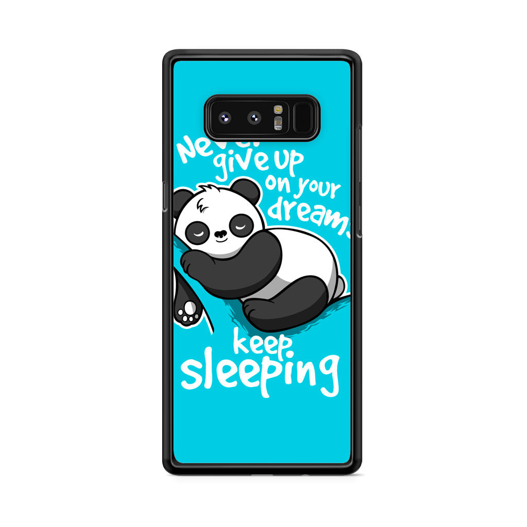 Panda Keep Sleeping Galaxy Note 8 Case